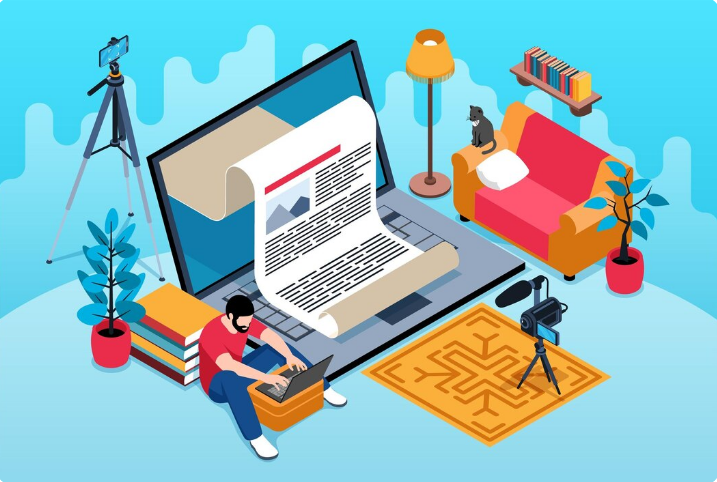 Self-publishing concept