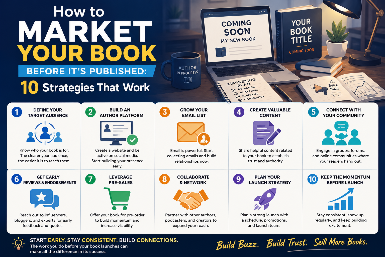 How to Market Your Book Before It’s Published: 10 Strategies That Work