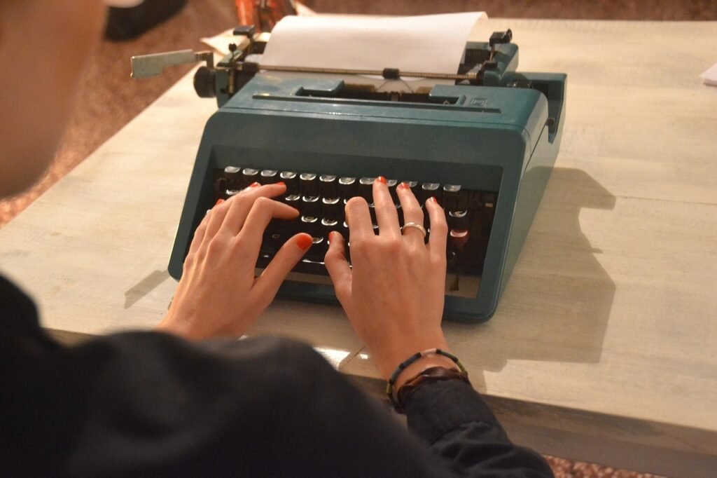 Writing or rather typing a manuscript